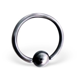 Piercing kroužek s kuličkou z titanu 1,2x10 (3573)