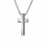 Ocelový náhrdelník z chirurgické oceli "Křížek"